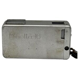 Minolta-16 Subminiature Film Camera Rokkor 3.5/25 Lens Miniature Spy UNTESTED